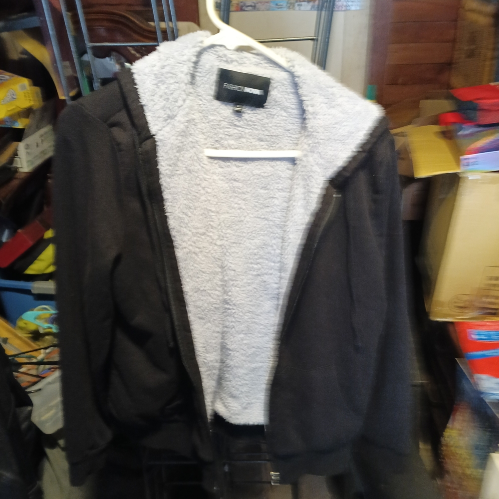 Fleece-Lined Black Jacket